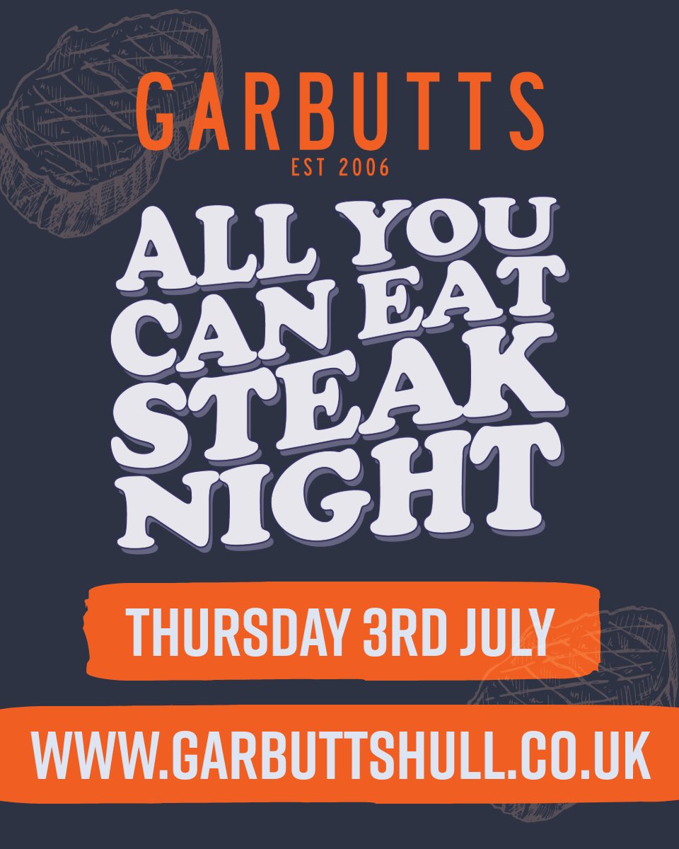 Garbutts Bar (@garbuttsbar) on Twitter photo ๐ฅ๐๐ฎ๐ฟ๐ฏ๐๐๐๐ ๐๐น๐น ๐ฌ๐ผ๐ ๐๐ฎ๐ป ๐๐ฎ๐ ๐ฆ๐๐ฒ๐ฎ๐ธ ๐ก๐ถ๐ด๐ต๐ ๐ฅ๐ฒ๐๐๐ฟ๐ป๐! ๐ฅ
๐ง๐ต๐๐ฟ๐๐ฑ๐ฎ๐ ๐ฏ๐ฟ๐ฑ ๐๐๐น๐!!!
Indulge in ๐ฎ๐ง๐ฅ๐ข๐ฆ๐ข๐ญ๐๐ ๐
๐ฅ๐๐ญ ๐๐ซ๐จ๐ง ๐๐ญ๐๐๐ค & ๐
๐ซ๐ข๐๐ฌ for just ยฃ30. ๐๐ ๐ฅ๐๐ฎ๐ฟ๐ฏ๐๐๐๐ ๐๐น๐น ๐ฌ๐ผ๐ ๐๐ฎ๐ป ๐๐ฎ๐ ๐ฆ๐๐ฒ๐ฎ๐ธ ๐ก๐ถ๐ด๐ต๐ ๐ฅ๐ฒ๐๐๐ฟ๐ป๐! ๐ฅ
๐ง๐ต๐๐ฟ๐๐ฑ๐ฎ๐ ๐ฏ๐ฟ๐ฑ ๐๐๐น๐!!!
Indulge in ๐ฎ๐ง๐ฅ๐ข๐ฆ๐ข๐ญ๐๐ ๐
๐ฅ๐๐ญ ๐๐ซ๐จ๐ง ๐๐ญ๐๐๐ค & ๐
๐ซ๐ข๐๐ฌ for just ยฃ30. ๐๐