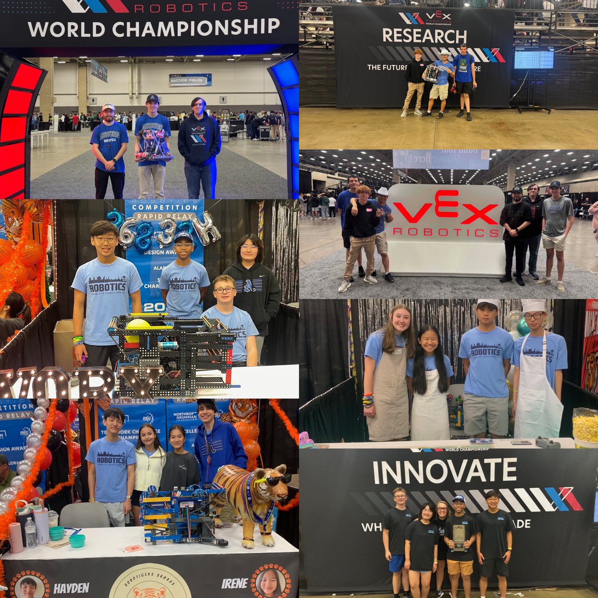 TIGERS TAKE ON THE TECH WORLD🤖🌍: Engineering students from Auburn High and Auburn Junior High School recently competed at the 2025 VEX Robotics World Championship in Dallas, Texas!

⚙️Auburn High School Team:
Cole Myers, Howard Homburger, Samuel Lowe, Harrison Elkins, Chris