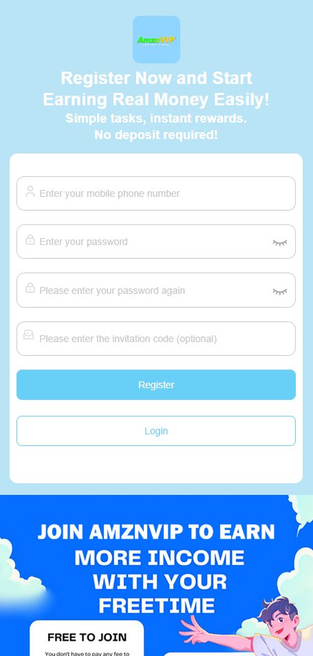 Amznvipofficial's tweet photo. π Earn with AmznVip! π
Keep WhatsApp online & earn points π°
1οΈβ£ Join Telegram: https://t.co/B7fEaxg1cT
2οΈβ£ Get referral link from admin
3οΈβ£ Register: https://t.co/fIeGrtzOrX
π 388 points credited after signup!
4οΈβ£ Link WhatsApp & stay online β
#AmznVip #EarnOnline #WhatsAppJob https://t.co/2BtwTKUlsy