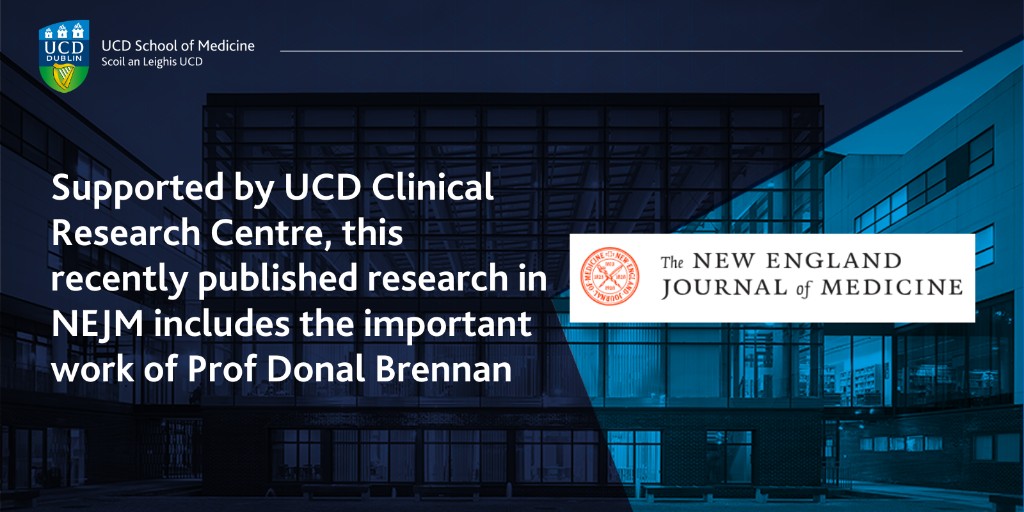 UCD Medicine (@ucdmedicine) on Twitter photo Congratulations to Professor Donal Brennan who is an author on this NEJM published research titled ‘Elinzanetant for Vasomotor Symptoms from Endocrine Therapy for Breast Cancer’. This clinical trial has been supported by UCD CRC.
bit.ly/43qGROH <a href="/ucddublin/">University College Dublin</a> <a href="/UCD_Research/">UCD Research</a> Congratulations to Professor Donal Brennan who is an author on this NEJM published research titled ‘Elinzanetant for Vasomotor Symptoms from Endocrine Therapy for Breast Cancer’. This clinical trial has been supported by UCD CRC.
bit.ly/43qGROH <a href="/ucddublin/">University College Dublin</a> <a href="/UCD_Research/">UCD Research</a>