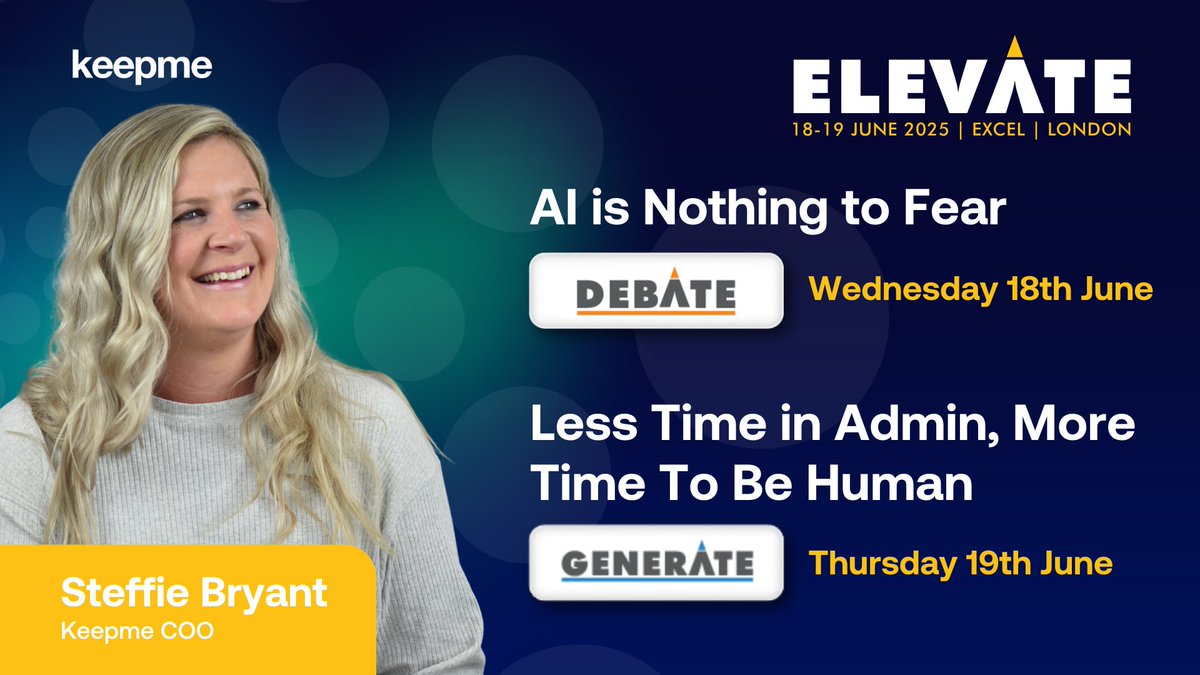 Join Steffie Bryant, COO, at Elevate:

🗓️ Wed 18 June, 10:55am - AI is Nothing to Fear

🗓️ Thu 19 June, 11:30am - Less Time in Admin, More Time To Be Human

#antares #gymleadgeneration #memberacquisition #fitnessindustry #AIinnovation #gymsales #Elevate2025 #debate #AIinFitness