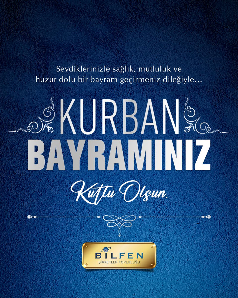 Kurban Bayramınız kutlu olsun.

#KurbanBayramı #KutluOlsun