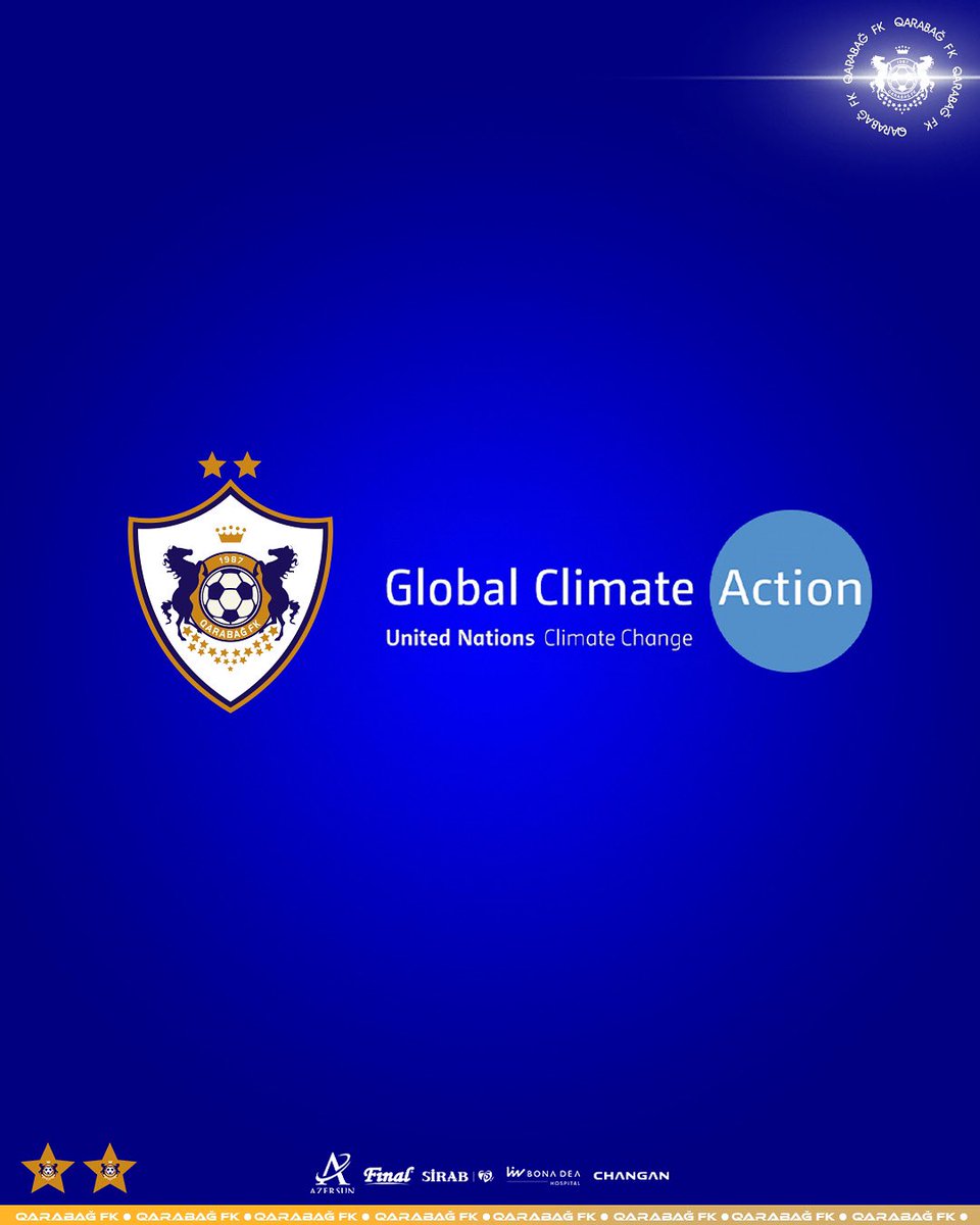 Regionda ilk - “Qarabağ” BMT-nin “İqlim Fəaliyyəti üçün İdman” təşəbbüsünün rəsmi tərəfdaşı oldu

Ətraflı: bit.ly/4mJQ9Ni