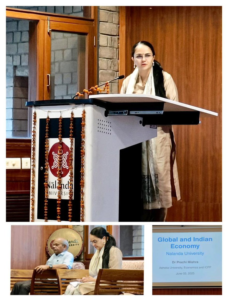 Terrific and memorable visit to Nalanda University. Was really impressed by the quality of discussions and engagement on the global and Indian economy. Thank you <a href="/nalanda_univ/">Nalanda University</a> for the warmth and hospitality. <a href="/APanagariya/">Arvind Panagariya</a> <a href="/Sachin_Chat/">Sachin Chaturvedi</a>