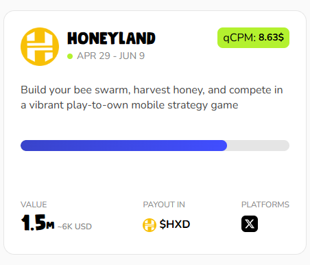 duongnguyen chuyenma ⛺(✸,✸)Reddio⛺ (Ø,G) (@duongbird10) on Twitter photo Just when you thought mobile gaming couldn’t get any better — enter <a href="/PlayHoneyland/">Honeyland (🥚, 🐝)</a> 🐝🎮
🔥<a href="/PlayHoneyland/">Honeyland (🥚, 🐝)</a> is redefining mobile gaming on Solana, seamlessly blending Web2 accessibility with Web3 innovation.
🔥As the most popular Web3 mobile game, Honeyland has attracted over Just when you thought mobile gaming couldn’t get any better — enter <a href="/PlayHoneyland/">Honeyland (🥚, 🐝)</a> 🐝🎮
🔥<a href="/PlayHoneyland/">Honeyland (🥚, 🐝)</a> is redefining mobile gaming on Solana, seamlessly blending Web2 accessibility with Web3 innovation.
🔥As the most popular Web3 mobile game, Honeyland has attracted over