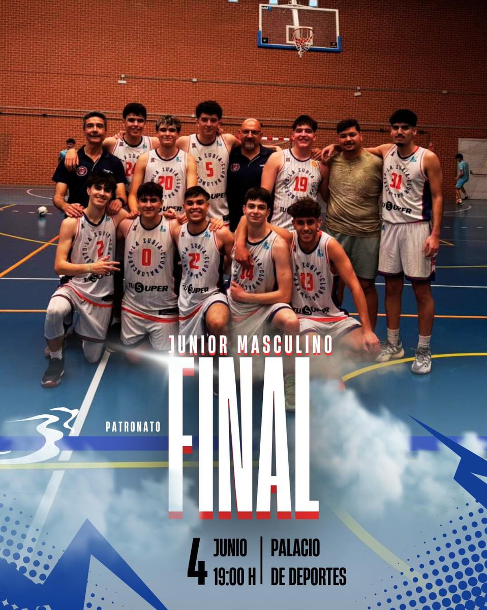 #TuSuperCanteraCBLZ

Mañana a las 19 horas el Palacio de Deportes de Granada abre sus puertas para la gran final #JuniorPatronato que disputaremos contra <a href="/CDSmilo_Granada/">Club Deportivo Smilo</a>

¡Vamos Zubia! 

clubbaloncestolazubia.com/nuestro-junior…
