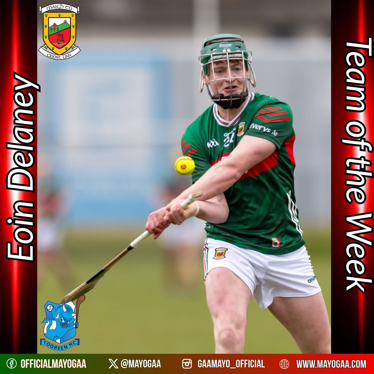 Well done to Eoin Delaney Tooreen Hurling Club who has been named in the GAA.ie  Hurling Team of the Week.  👏👏

Team of the week can be viewed here 👇 👇 
gaa.ie/article/gaa-ie…