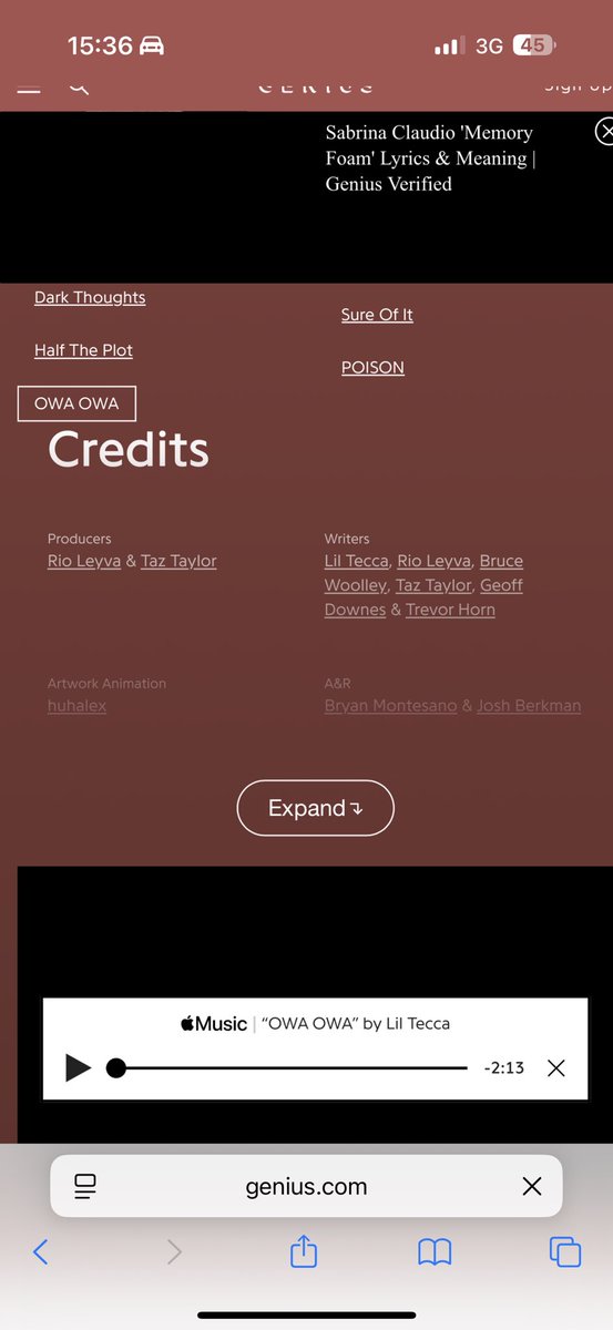 Ya know, rap music’s not normally my bag, but this little ditty is rocking up the charts in the US of A. You may be familiar with some of the names on the writing credits! 😲 Deffo worth a listen. 👏🏻