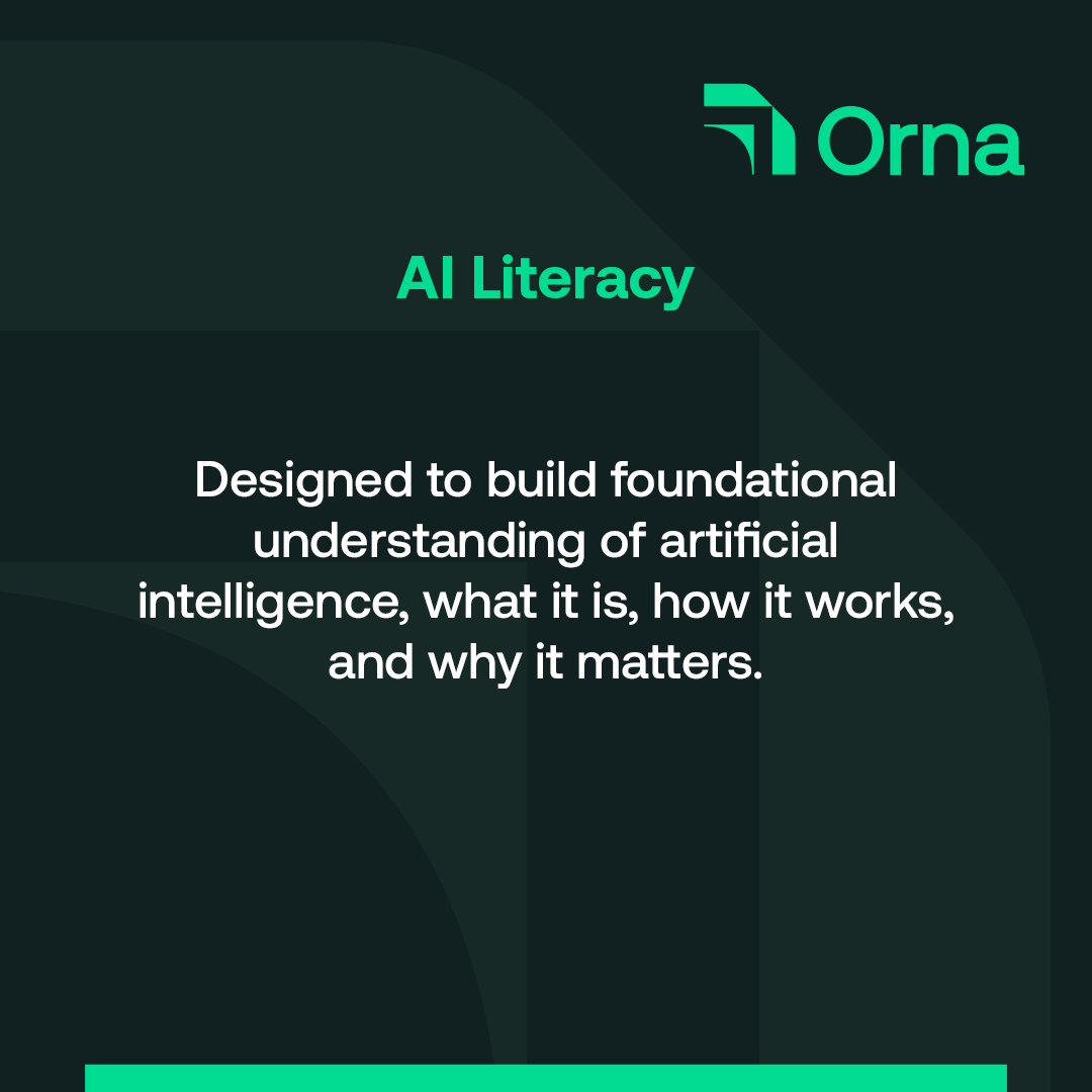 WeAreOrna's tweet photo. The Academy offers learning tracks for not only Leaders, Commercial and Tech employees, but also the wider employee base throughout your Company. AI will impact workflows across your entire organisation so knowledge at every level is key.

#AI #TechEducation #AITraining https://t.co/t9rHesPZXZ