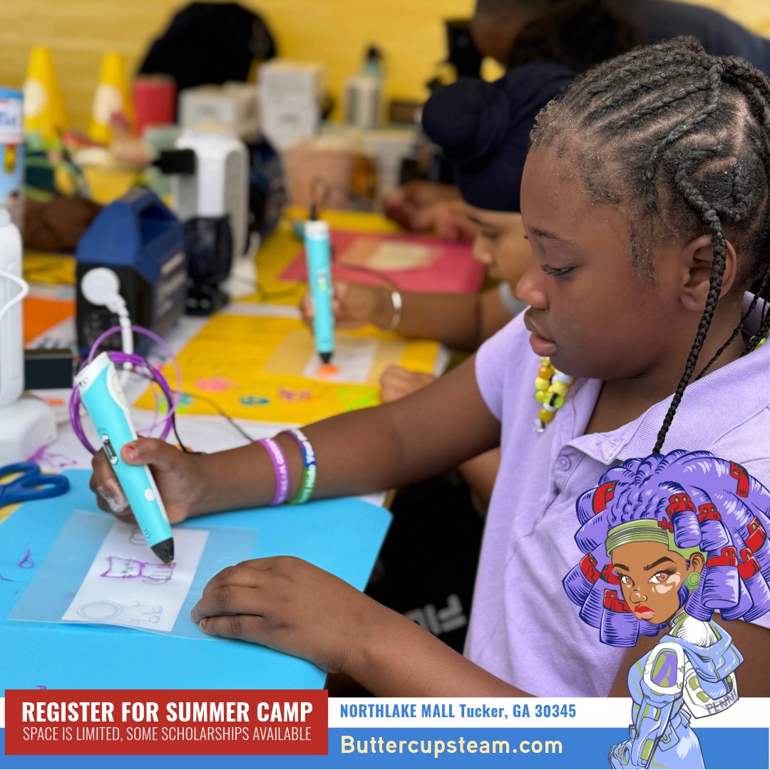 buttercupsteam's tweet photo. We accepting sponsors, special guests and volunteers to Buttercup STEAM Camp.
https://t.co/nxCCbwh2os
#STEAM #STEMEducation #GirlsWhoCode #CodingCamp #RoboticsCamp #AtlantaCoders #SummerCamp https://t.co/OY5sz0bmZT