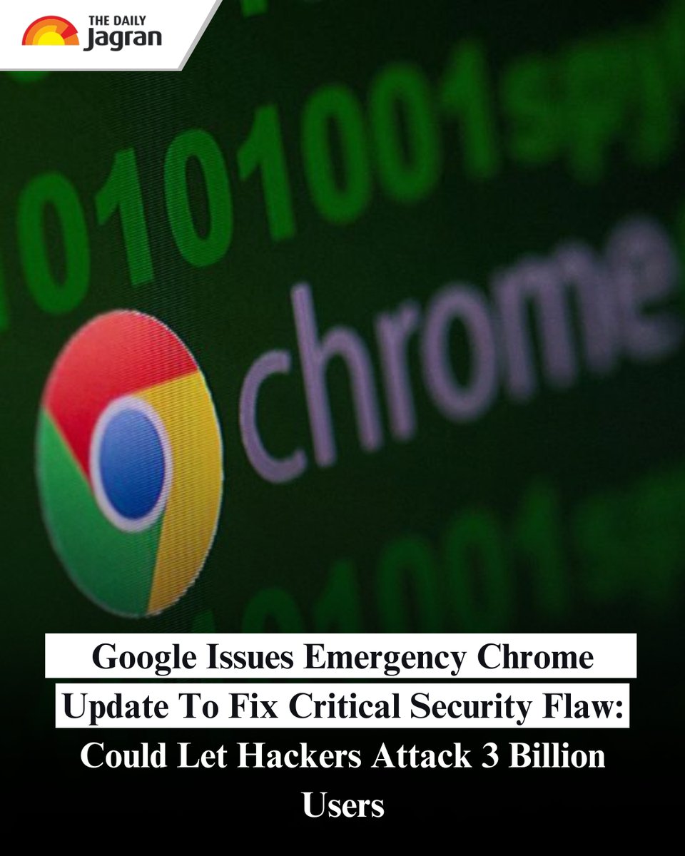 TheDailyJagran's tweet image. Google has issued an emergency Chrome update after hackers exploited CVE-2025-5419, a critical flaw in the browser&apos;s V8 engine. Critics question the delayed disclosure. Users must restart Chrome to apply the fix.

Know More: tinyurl.com/y5ht8vyr

#GoogleUpdate #ChromeSecurity…