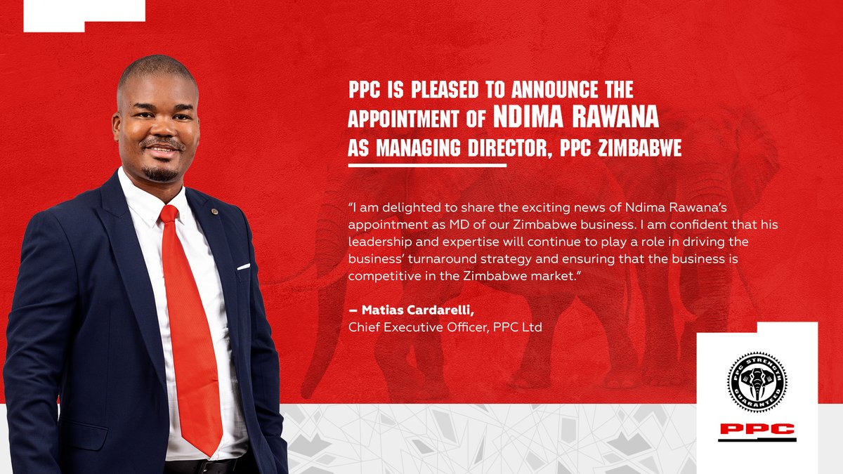 I am delighted to share the exciting news of Ndima Rawana’s appointment as MD of our Zimbabwe business. I am confident that his leadership and expertise will continue to play a role in driving the business’ turnaround strategy and ensuring that the business is competitive in the