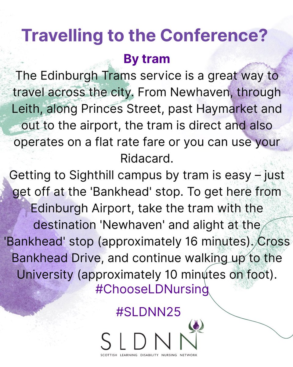We are so looking forward to welcoming you all to the conference on Friday.

Learning Disability Nursing: One Profession, One Ambition, Countless Opportunities 

Please see all travel advice.

#sldnn25 #chooseldnursing