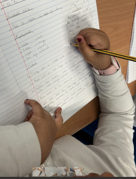 latimerprimary's tweet image. #3JK #LatimerEnglish The children have been writing instructions about how to make a cup of tea. Lots of clear steps needed!