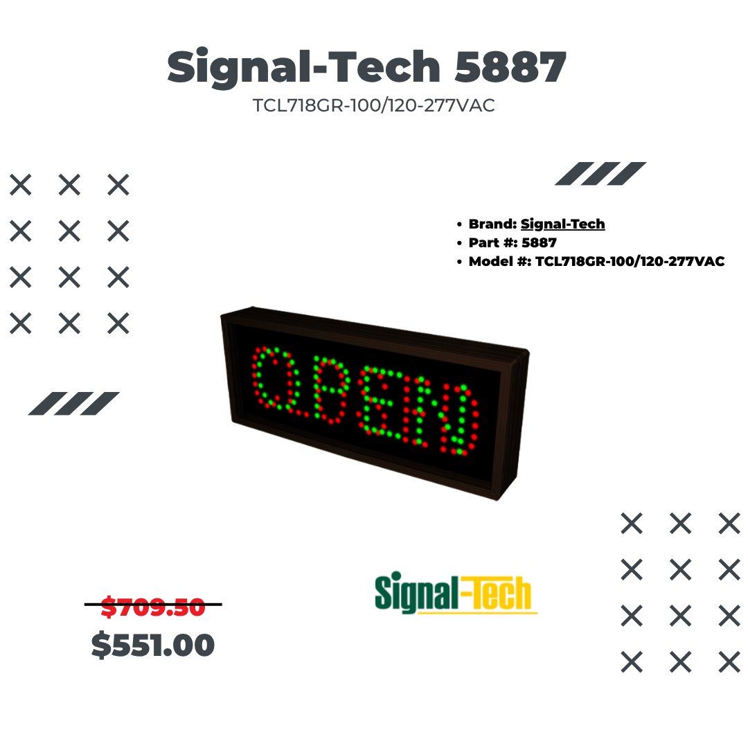 selectumstore's tweet image. Bright, durable, and made for the outdoors. Signal-Tech’s OPEN | CLOSED LED sign stays readable in direct sun with a sleek blank-out design and weatherproof construction. 

#LEDSigns #SignalTech #OutdoorSignage #OpenClosed #FacilityManagement