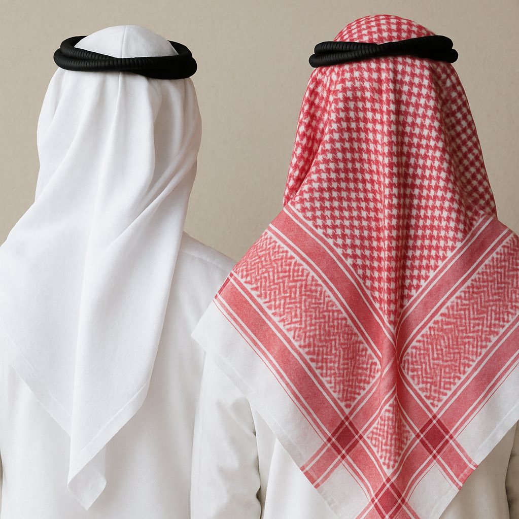 رغم التشابه والتعدد بالاشكال
بين الغتر والشمغ قامة قيامه

ينبيك عن راس الفتى طيب الافعال
ولا ترا هذي وهذيك ،، خامه 

واللي يعنزها على العم والخال
انا اعرف رجلٍ خواله عمامه

يرفع مراجعتك ،، مثل رفع الاثقال
لو هي خفيفه ،، مثل ريش النعامه

عنده تدور حل في بعض الاحوال
وترووح ويا