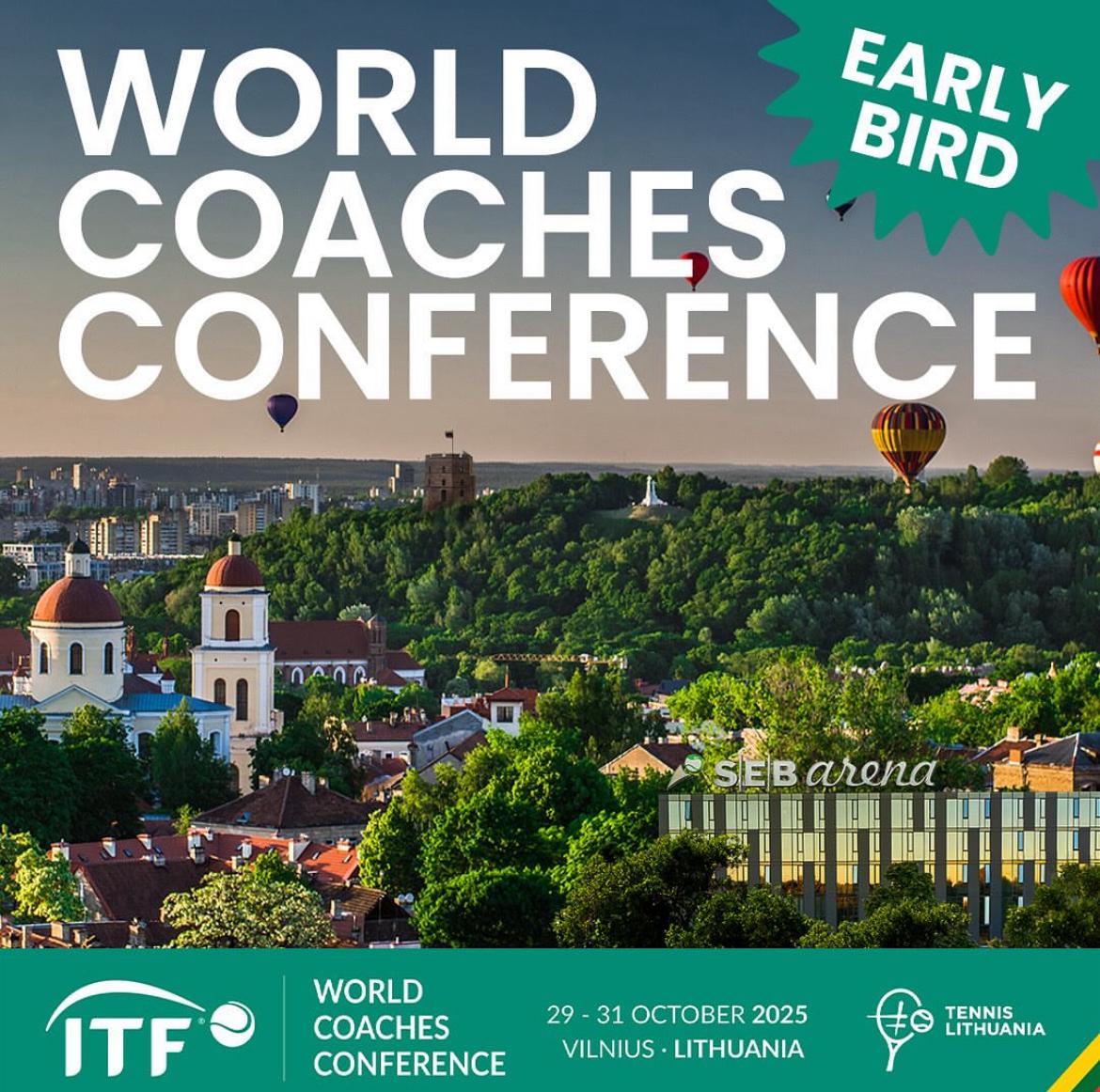 Uluslararası Tenis Federasyonu’nun Antrenör Eğitim Programı’nın en önemli etkinliği olan ITF Dünya Koçlar Konferansı, (ITF World Coaches Conference) 29-31 Ekim 2025 tarihleri arasında Litvanya’nın Vilnius kentindeki SEB Arena’da gerçekleştirilecektir.

🔗 ttf.org.tr/tr/duyuru-deta…