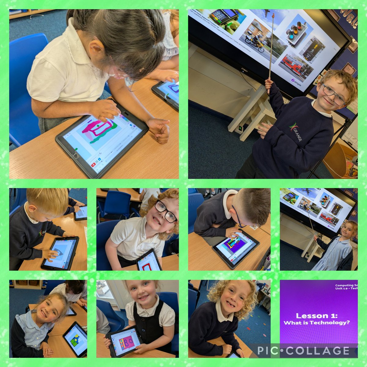 Year 1 have been busy learning about 'technology' and where we can find it in our school, home and community. Great work Year 1! Xx. #GrangeComputing <a href="/GrangeMissA/">GrangeMissA</a> <a href="/GrangeMrsMcG/">Mrs McGilloway</a> <a href="/GrangeMissBa/">Miss Bagshaw</a>