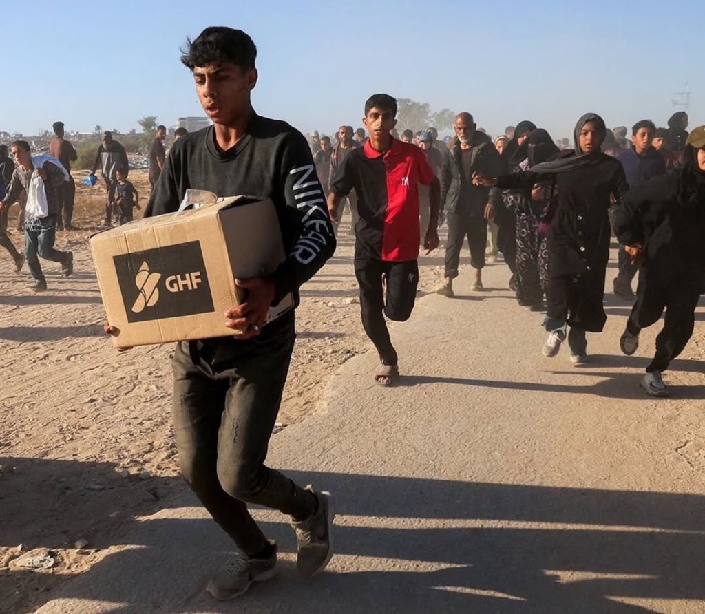 Horrific scenes emerging from Gaza show the aftermath of yet another massacre—also near the American security company’s aid distribution site in Rafah. According to local sources, at least 24 Palestinians were killed and many more injured after Israeli forces opened fire on a