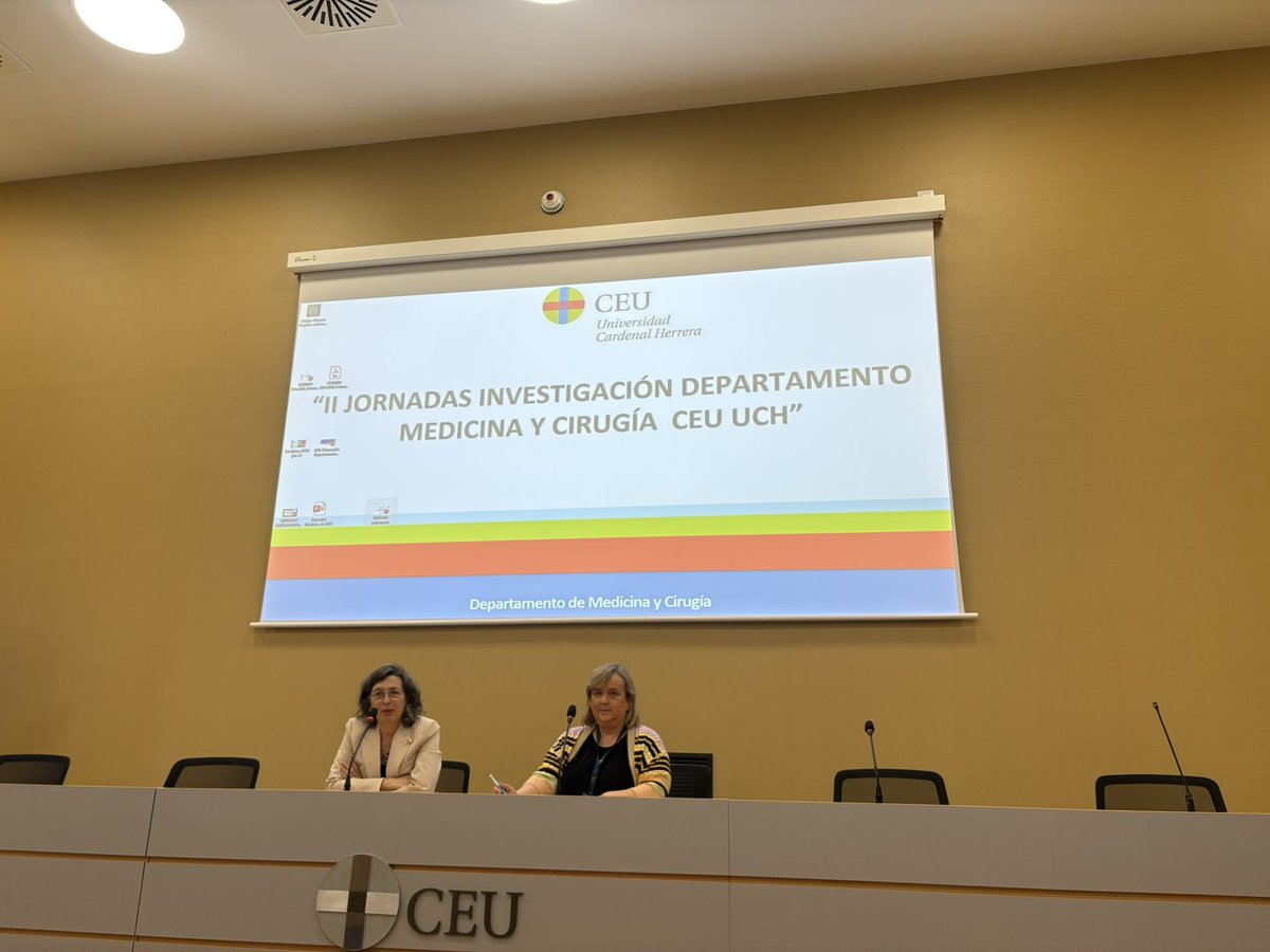 Comienza la II Jornada del #departamentomedicinaycirugía_uchceu <a href="/gonzalo_haro/">Gonzalo Haro</a> <a href="/antoniobarrasa/">Antonio Barrasa</a> <a href="/luisgerardodg/">Dr. LUIS D'MARCO</a> <a href="/anachecaros/">Ana Checa Ros</a>