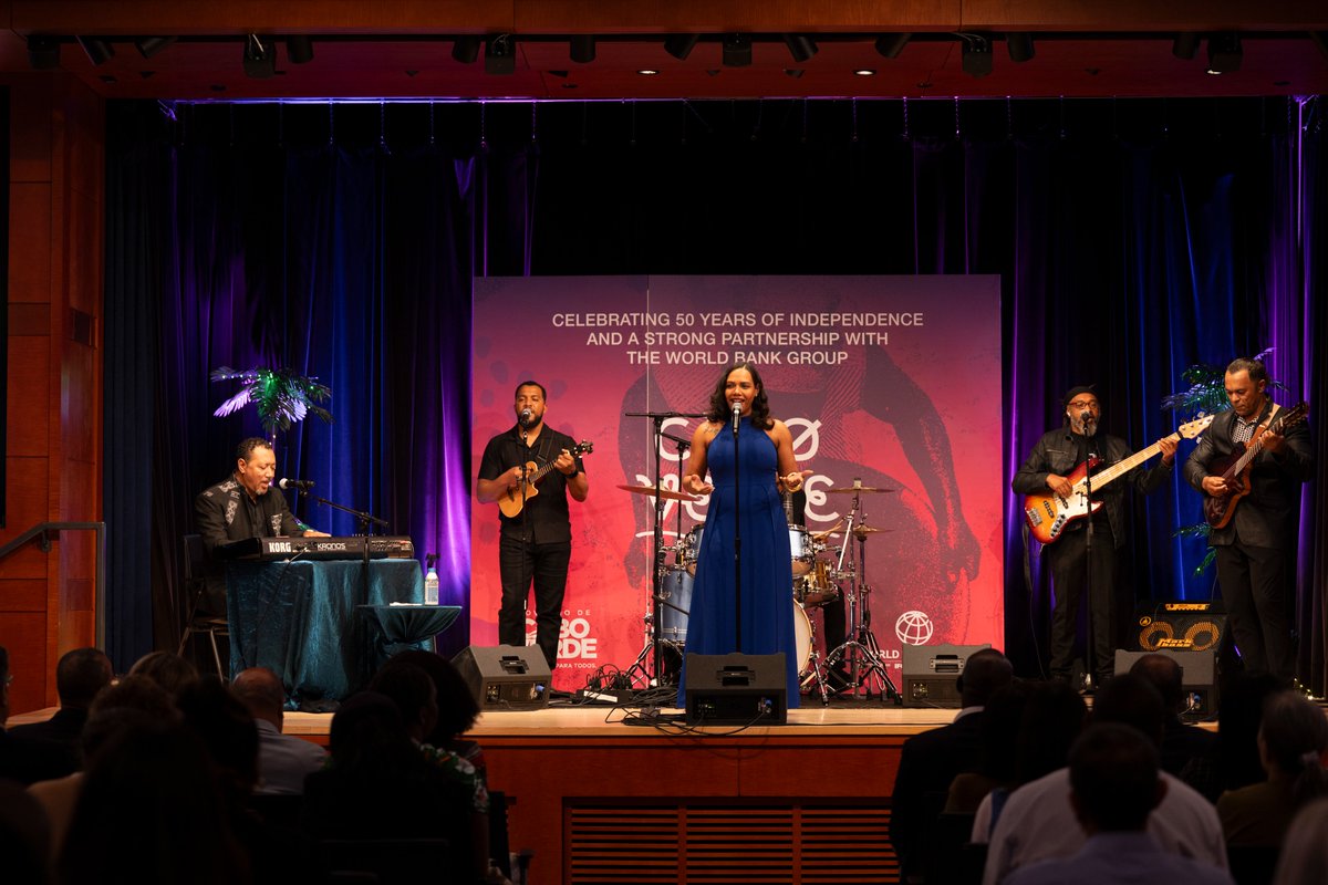 [1/3] Exciting times celebrating #CaboVerde’s 50 years of independence, development journey, cultural heritage, and strong partnership with the
<a href="/WorldBank/">World Bank</a> Group during Cabo Verde Week at our headquarters in Washington DC.