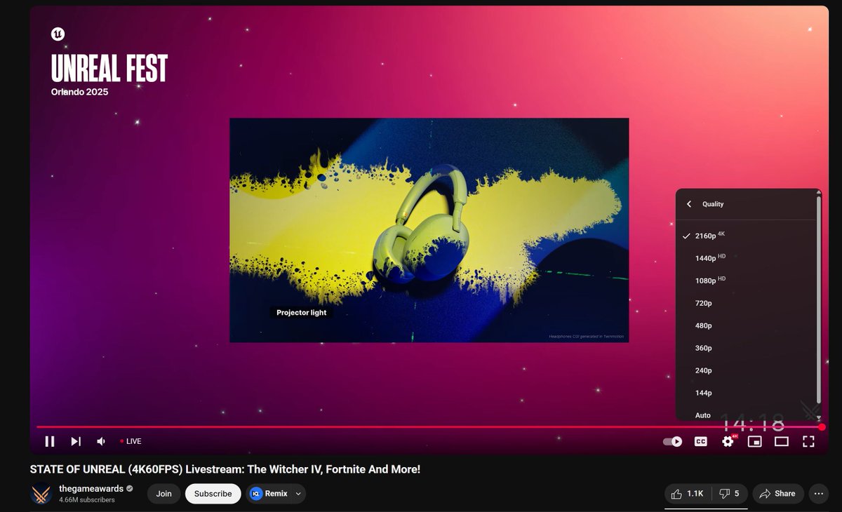 A 4K60 livestream for all who can run it? Twitch wouldnt ever LMAOOO