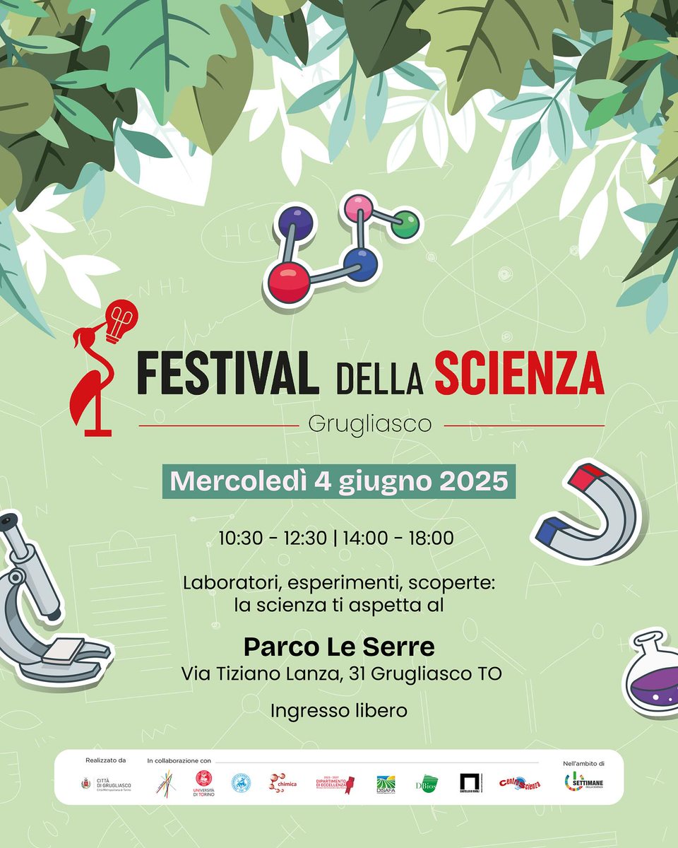 Il DBIOS vi aspetta domani a Grugliasco al Festival della Scienza, con attività per scuole e cittadini:
Ribosome game: gioca a costruire una proteina
Alla scoperta della biologia: viaggio dentro la cellula
Biofonie urbane
I colori delle piante
Orientamento percorsi universitari