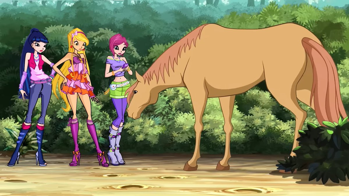 RandomSisco's tweet photo. 30 Days of Winx Club for Gay Rights™.

Day 3:
When the Winx turned a horse gay. 🐎🌈
(and whitewashed him ☹)

Happy Pride Month. 🏳️‍🌈 https://t.co/mx6RIliilN
