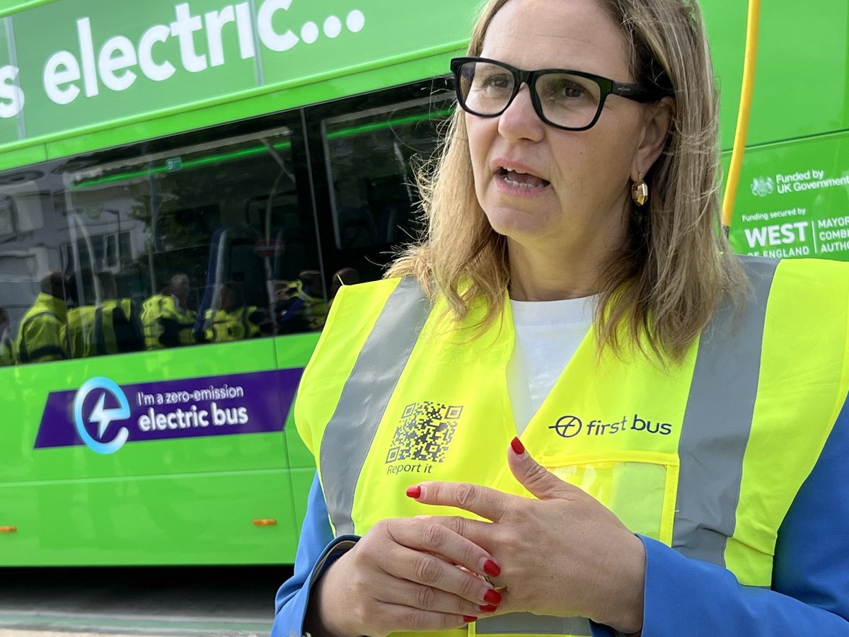 We filmed the launch of First Bus’ fleet of electric buses - 99 across the West - and the charging infrastructure in Hengrove. Points West tonight.