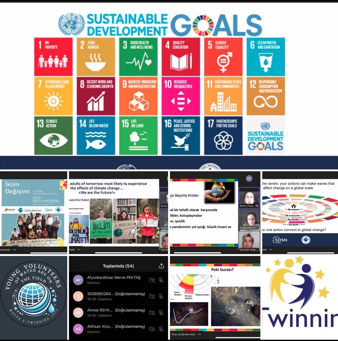 Nuri Zekiye Has Ortaokulu Su Gönüllüsü Gençleri Dönüşümsel İyilik eTwinning projesi kapsamında Proje Kurucumuz Zeynep Arslan moderatörlüğünde, danışman öğretmen Aydan Tor koordinatörlüğünde, BM SDSN Türkiye temsilcisi Bahar Özay ile buluştu.