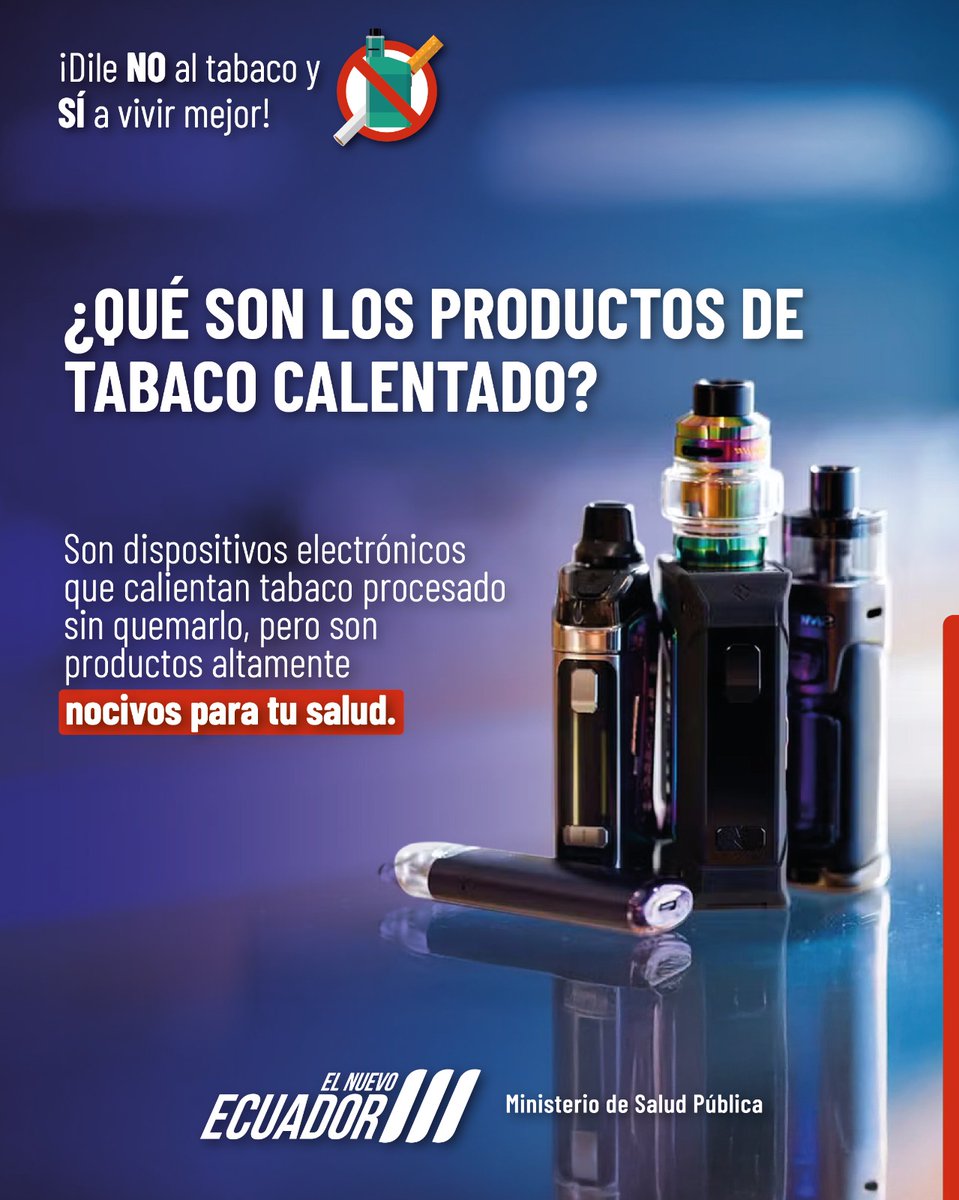 Los productos de tabaco calentado contienen nicotina, generan emisiones tóxicas y pueden afectar tus pulmones, el corazón y el sistema vascular.
📌 No confundas tecnología con salud.
#ElNuevoEcuador