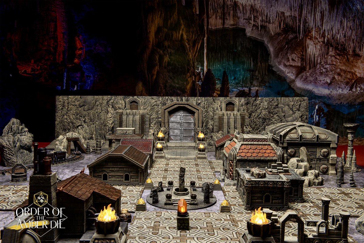 Highhelm, deep in the Five Kings Mountains. We did our best to make sure this setup matched the glory of the dwarven sky citadel.

See more photos and read about the launch of our new project this Friday on the <a href="/paizo/">Paizo</a> blog!