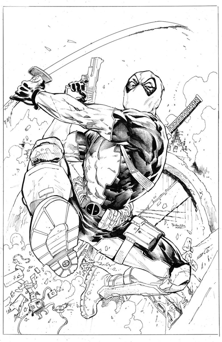 Deadpool! From when i used to pencil and ink stuff. <a href="/MarvelComicsHQ/">Marvel Comics</a>