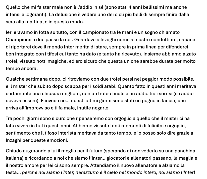 GMoretti85's tweet photo. Il mio pensiero di getto, su #Inzaghi e sulla nostra amata #Inter 🖤💙 https://t.co/pSdiUQB9LS