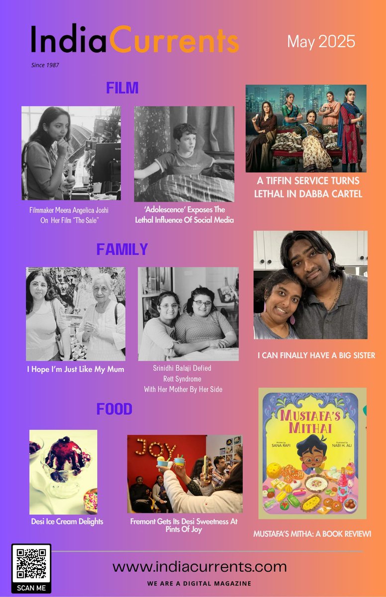 May brought us incredible stories about the things that matter most: the food that connects us to home, the families that shape us, and the films that tell our stories 🍛👨‍👩‍👧‍👦🎬 Head to IndiaCurrents.com for the full stories! #IndiaCurrents #Community"