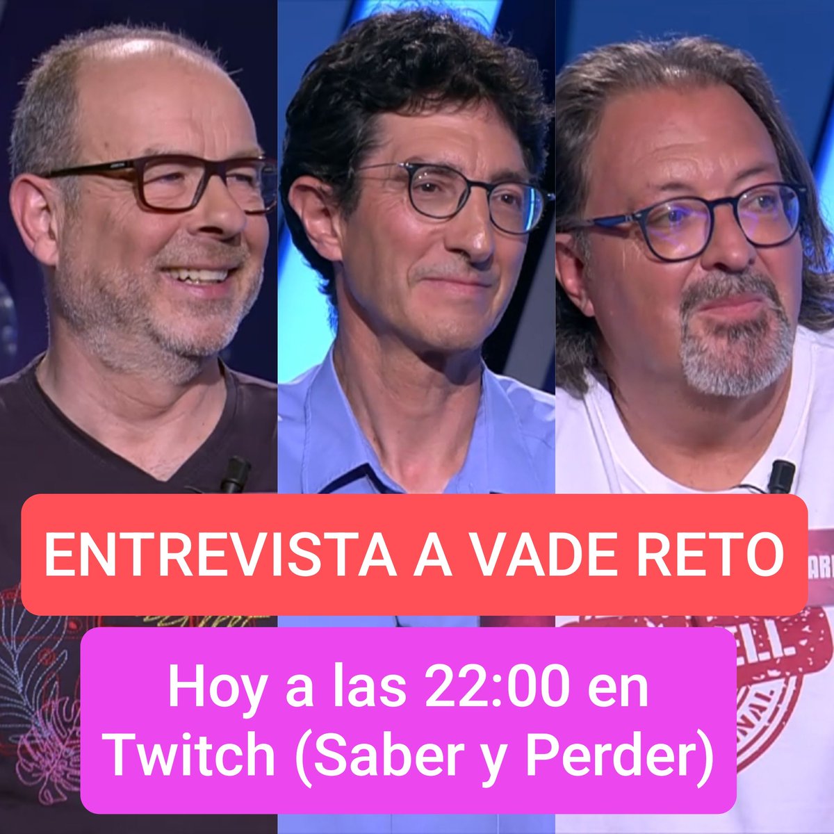 Después de 25 (+1) fines de semana en #saberyganar, de <a href="/la2_tve/">La 2</a>, esta noche pondremos la guinda al pastel. No te pierdas la entrevista a mi equipo en el canal de Twitch de <a href="/saberyperder_/">Saber y Perder</a>
En 4 horillas estaremos en riguroso directo aquí 👉 twitch.tv/saberyperder_