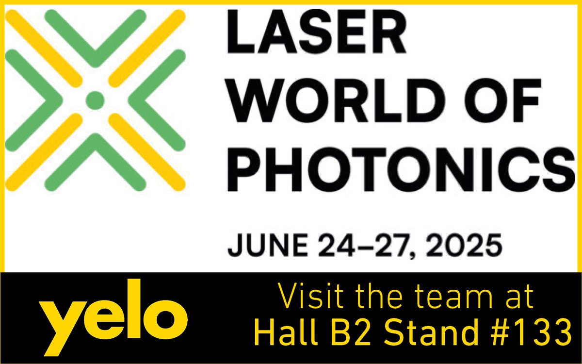 Yelo (@yelotestsystems) on Twitter photo #TechnologyTuesday
We are delighted to be attending World of Photonics in Munich at the end of the month.
Visit us at the UK Pavilion in Hall B2, Booth #133. Book a meeting with the team - email us at sales@yelo.co.uk with your preferred date and time while at the show. #TechnologyTuesday
We are delighted to be attending World of Photonics in Munich at the end of the month.
Visit us at the UK Pavilion in Hall B2, Booth #133. Book a meeting with the team - email us at sales@yelo.co.uk with your preferred date and time while at the show.