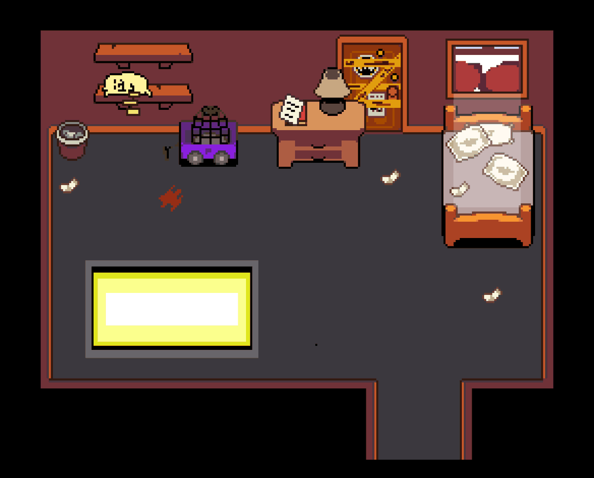 gustusgloop's tweet photo. beautiful room, ignore the strange lake like thing with green-lime goo please.
#EVILtale #EVILrune #DELTARUNE https://t.co/Zflt5iAnhX
