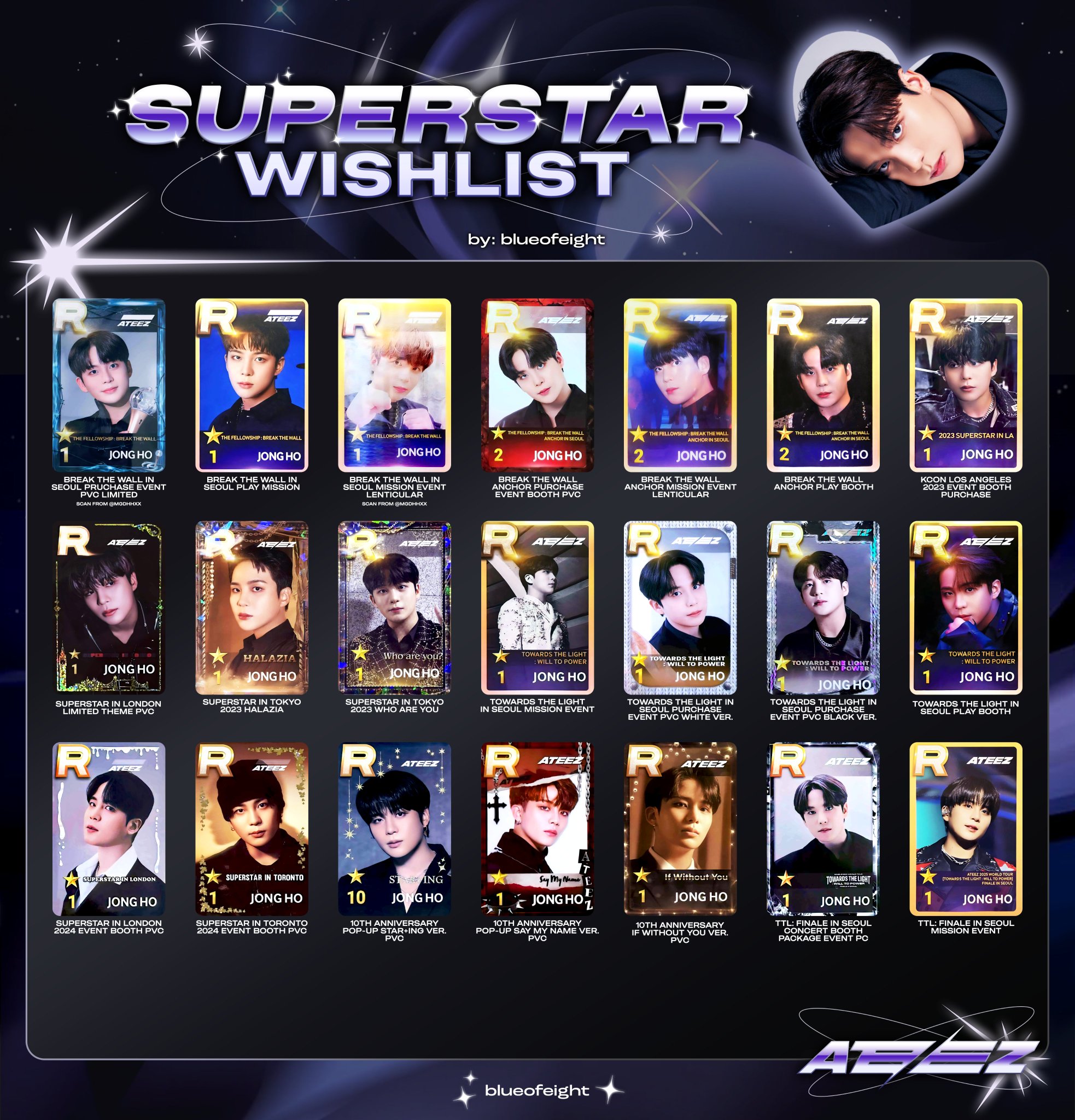 ATEEZ superstar ジョンホ　トレカ ysa 쫑☁️ on X: 