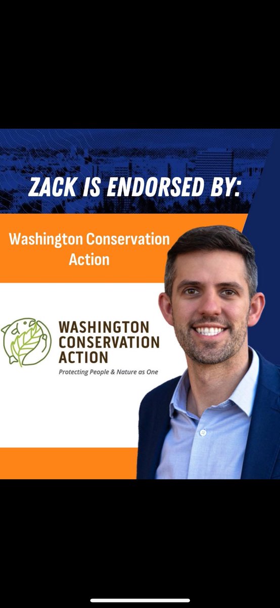 I'm proud to be endorsed by Washington Conservation Action! ✅ Together, we're committed to protecting Spokane’s environment and building a cleaner, healthier future for everyone! 🌲🌊