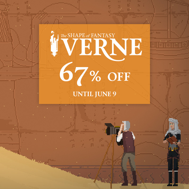 This June, enjoy the adventure of Verne: The Shape of Fantasy at the best price!

➡️ Steam: 67% off until 9 June.
➡️ Nintendo Switch: 75% off until 26 June.

Join the Nautilus resistance!