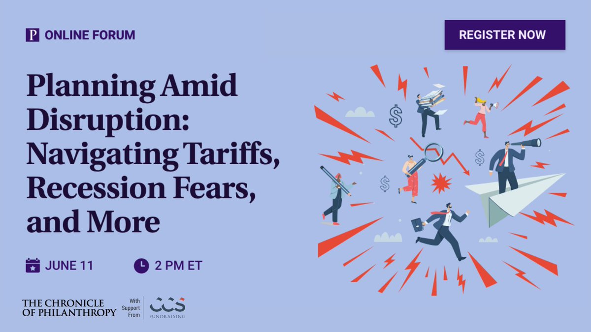 Nonprofits are struggling to make financial forecasts amid great economic uncertainty. It’s difficult to know how proposed policy shifts will affect funding and giving. Join us on June 11 at 2pm ET for a complimentary #philforum to hear directly from experts who will share