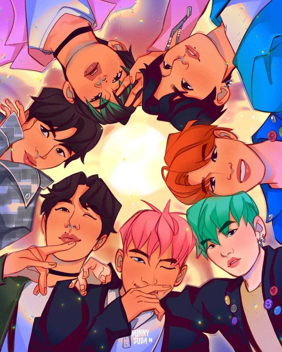 hunnysvga's tweet image. Welcome, first time with Bangtan?

Happy Festa szn, ARMY 💜

#bts #btsfanart #BTS12thAnniversary