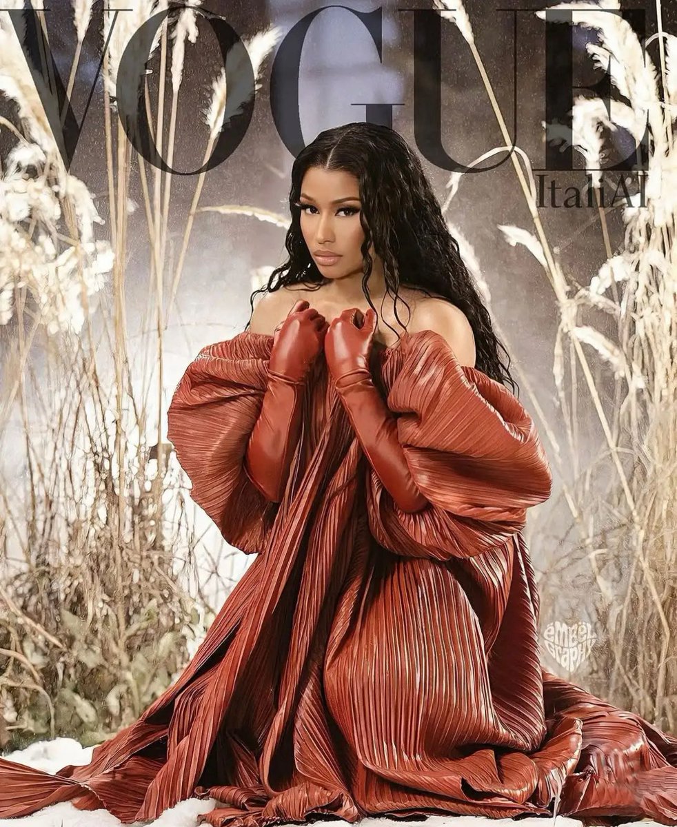 Nicki Minaj on the cover of VOGUE Italy