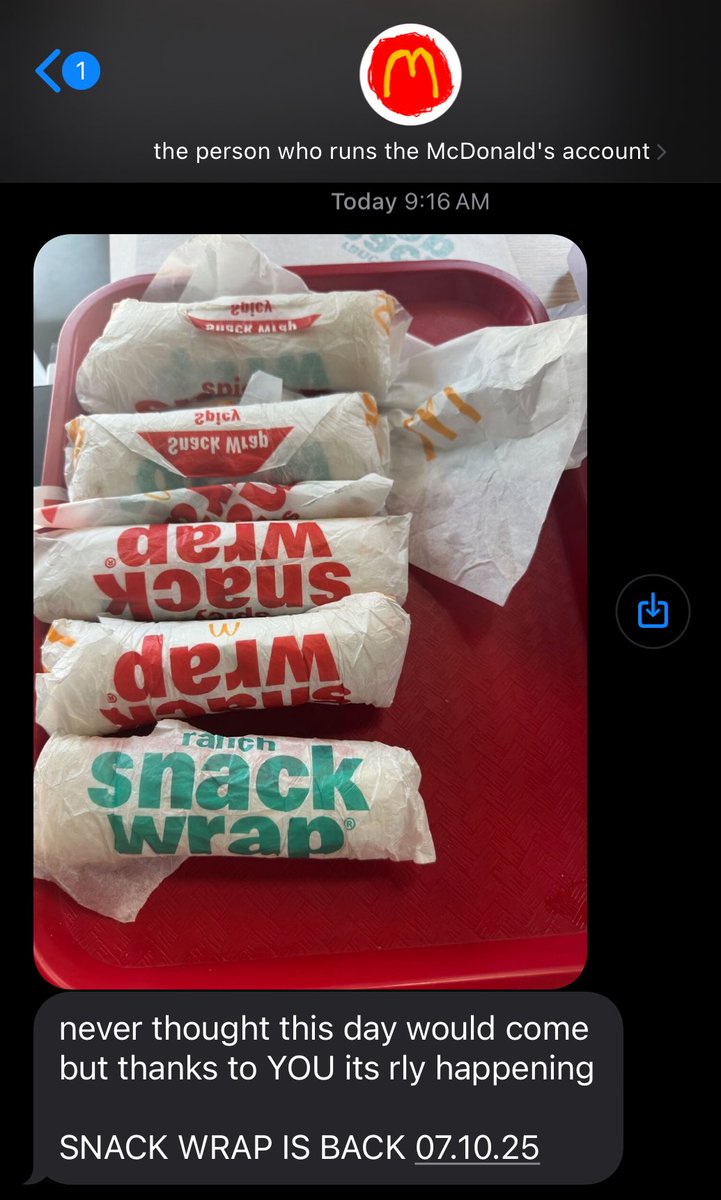 natokast's tweet image. THE SNACK WRAP IS RETURNING IN 5 WEEKS!!! πππ