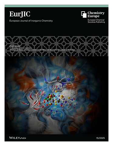 #EurJIC #OnTheCover Theoretical Study of Local Environmental Effect on Electronic Structure of M-Cluster (Eur. J. Inorg. Chem. 15/2025) (Yasutaka Kitagawa and co-workers) onlinelibrary.wiley.com/doi/10.1002/ej… • onlinelibrary.wiley.com/doi/10.1002/ej…