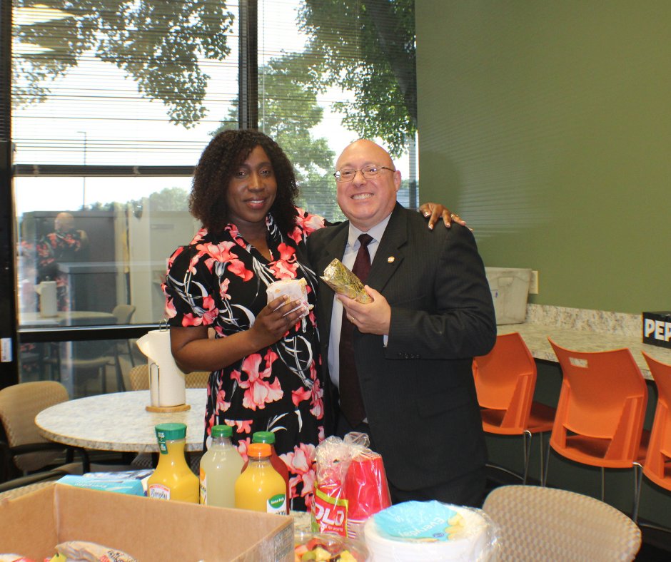 Big thanks to Trey Campbell of Southwestern Family of Companies for surprising our team with breakfast! Grateful to Southwestern Advantage—one of our accredited businesses &amp; board members—for your support! 🙌 #BBB #CommunitySupport #Gratitude