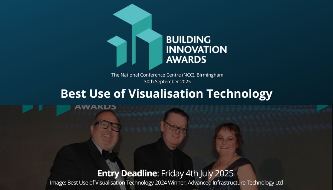 Building Innovation Awards (@buildinawards) on Twitter photo The #BuildingInnovationAwards 2025 celebrate those pushing the boundaries of how we see, shape, and share the built environment.
Enter now and show how you’re transforming the way we design and deliver buildings: buildinginnovationawards.co.uk/best-use-of-vi…
#ukconstruction #construction The #BuildingInnovationAwards 2025 celebrate those pushing the boundaries of how we see, shape, and share the built environment.
Enter now and show how you’re transforming the way we design and deliver buildings: buildinginnovationawards.co.uk/best-use-of-vi…
#ukconstruction #construction