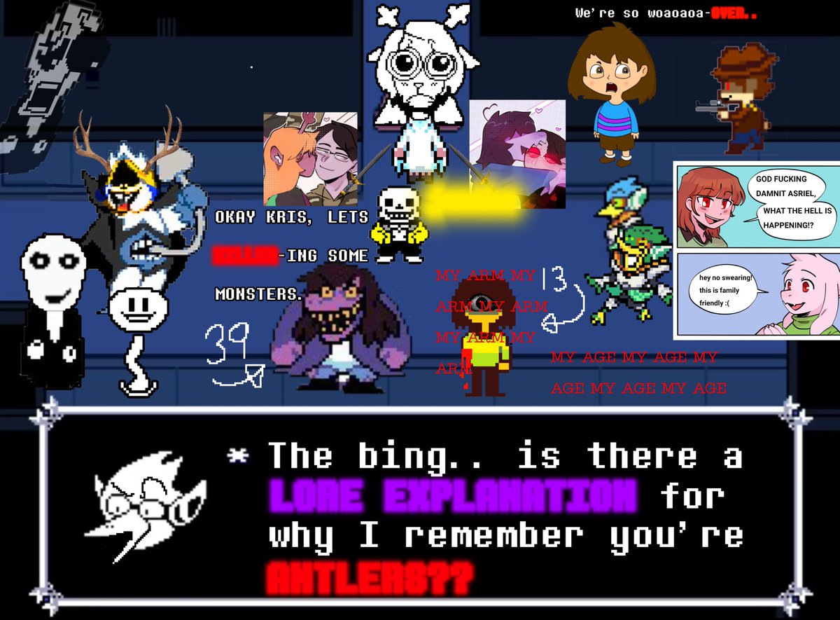 mdg970's tweet image. DELTARUNE TOMORROW