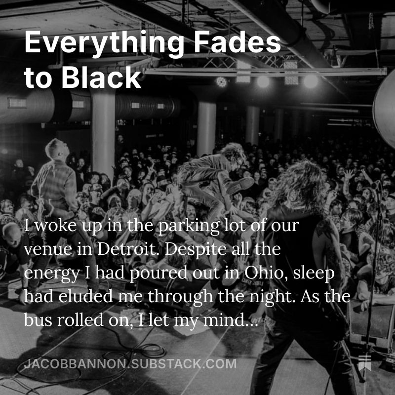 Jacob Bannon Substack launched
Jacobbannon.substack.com

I am documenting my experiences as we create a new Converge album.
The latest entry "Everything Fades to Black" is available now.
If inclined, give it a read, thank you.